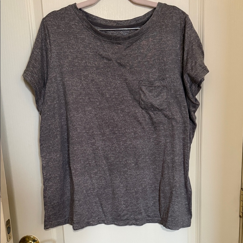 Croft & Barrow Heather Gray Short Sleeve Tee